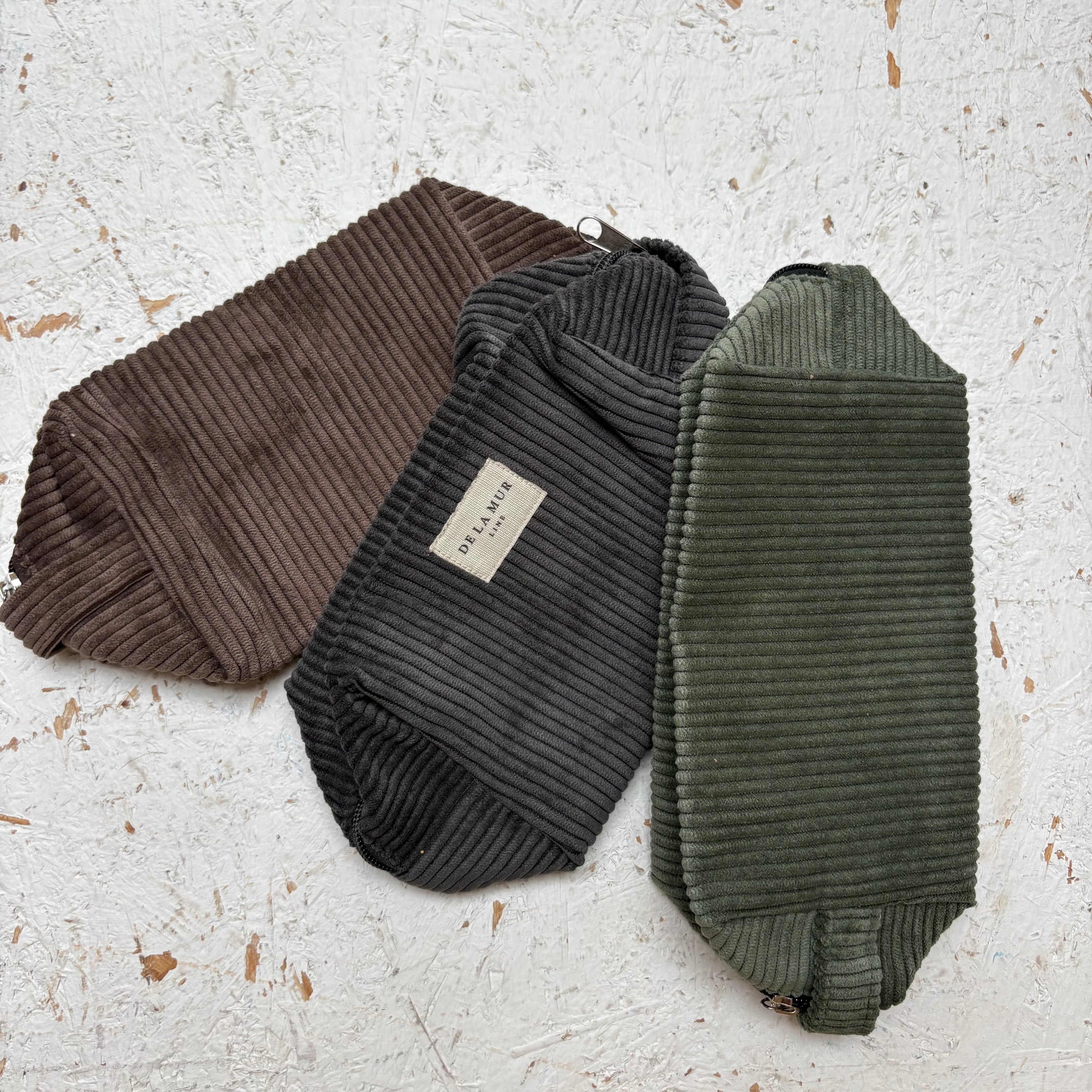 Corduroy washbag