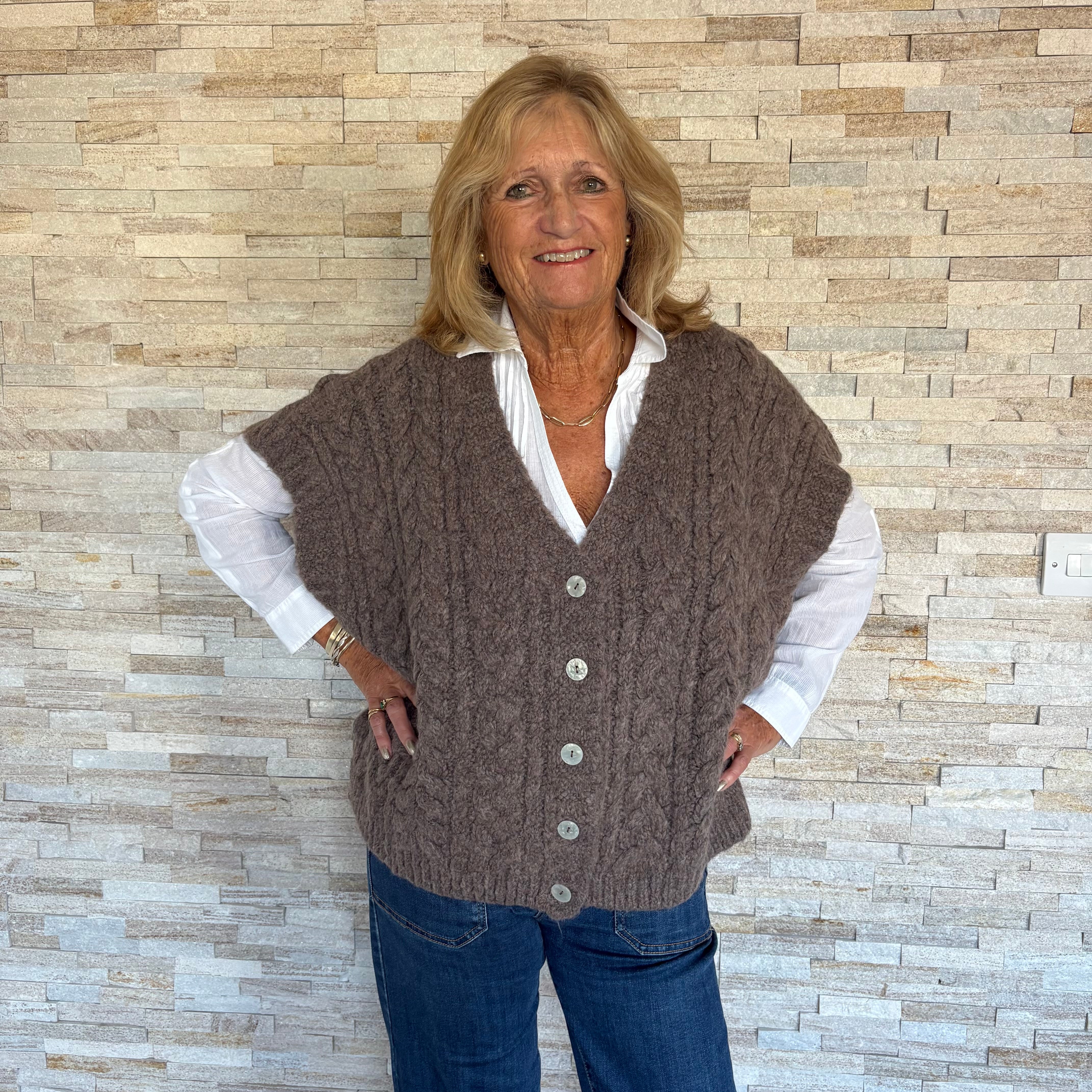 Chunky Knit Waistcoat