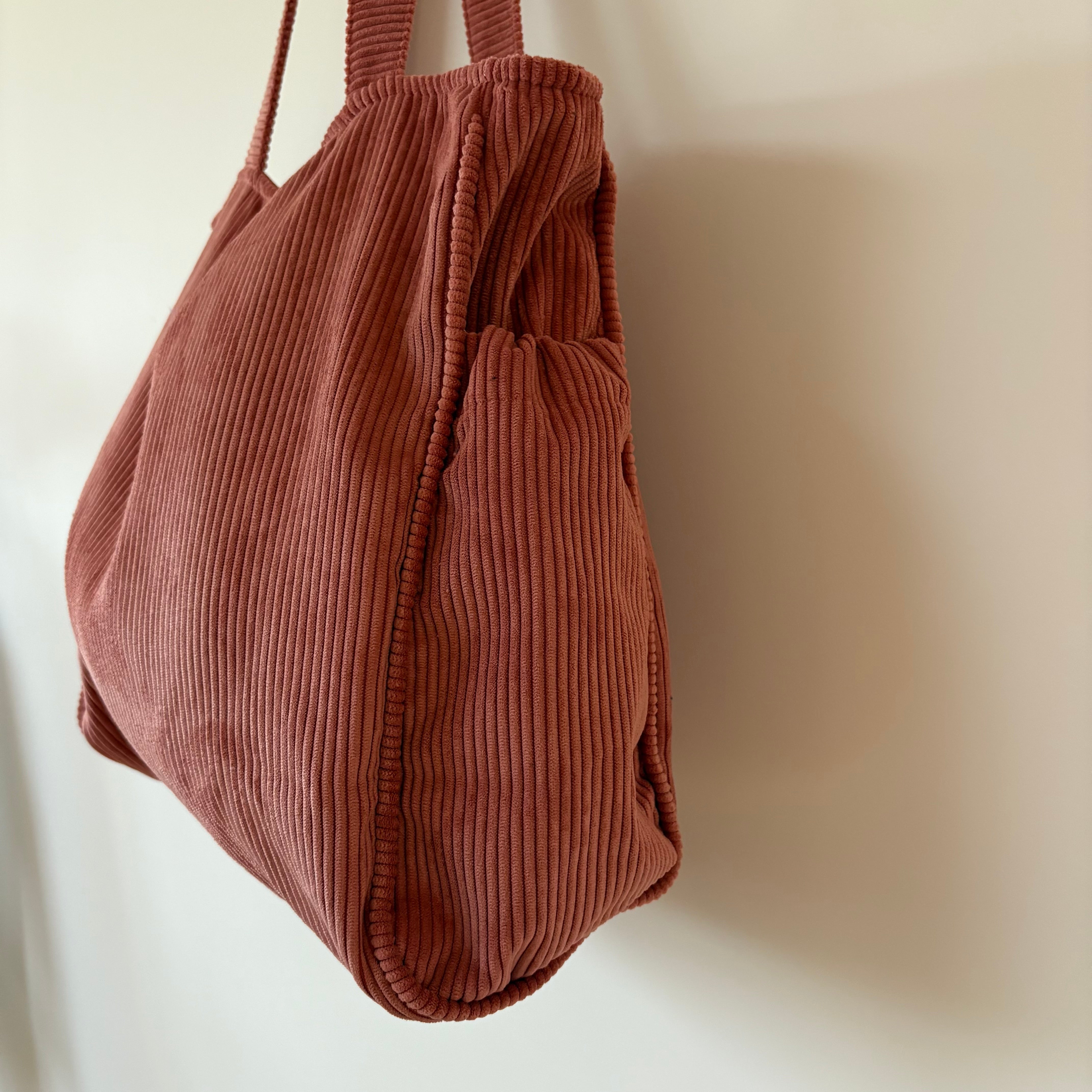 Corduroy Zipper Bag